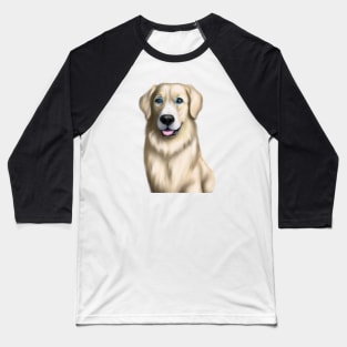 Cute Golden Retriever Drawing Baseball T-Shirt